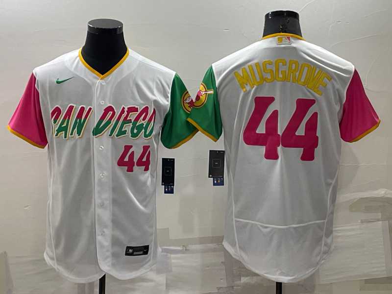 San Diego Padres #44 Joe Musgrove White Number 2022 City Connect Flexbase Stitched Jersey,We sell and wholesale San Diego Padres #44 Joe Musgrove White Number 2022 City Connect Flexbase Stitched Jersey on line form chian!